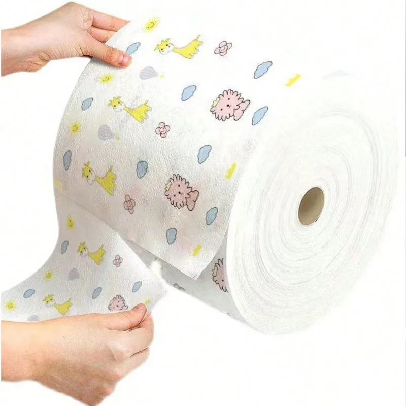 1roll/50pcs/100pcs, Random Printing Lazy Rag,Disposable Kitchen Cleaning Cloth,Washable Wet And Dry Dual-Use Towel,Dishwashing