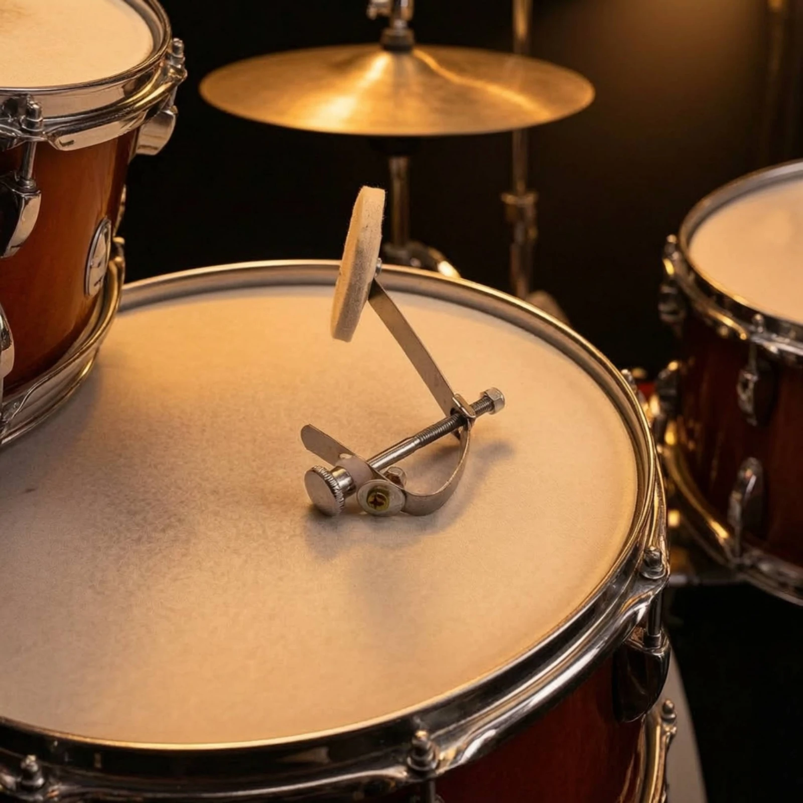 Snare Drum Mute Pad Effective Snare Drum Damper Compact Quiet for Drummers, Late-Night Playing