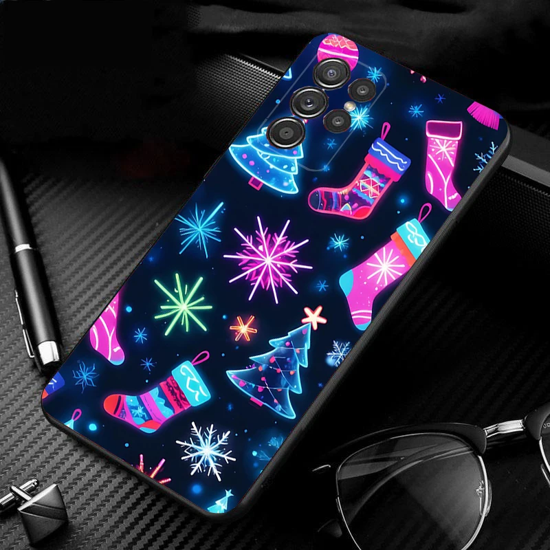 

Phone Case For Samsung Galaxy S25 S24 S23 S22 S21 Ultra S24 S23 S22 S21 S25 Plus S24 S20 FE Christmas Tree Light