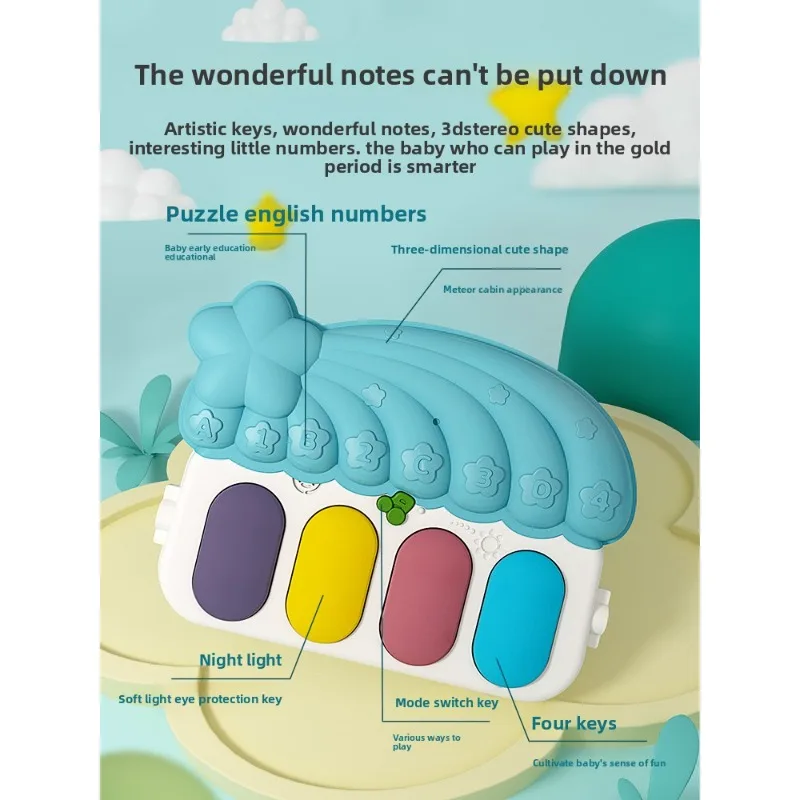 Baby Kick Play Piano Gym - Interactieve activiteitsmat voor pasgeborenen tot 1 jaar (0-12 maanden)