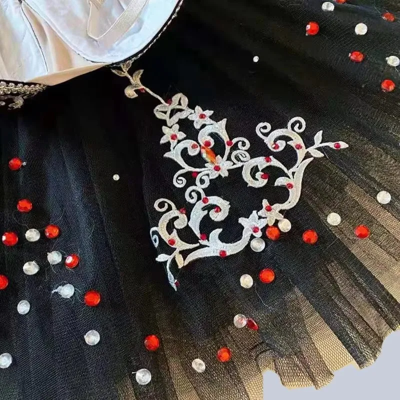 ステージバレエダンスドレス女の子用パフォーマンスチュチュキッズ服子供用メッシュプリンセスドレス、こどもの日向け