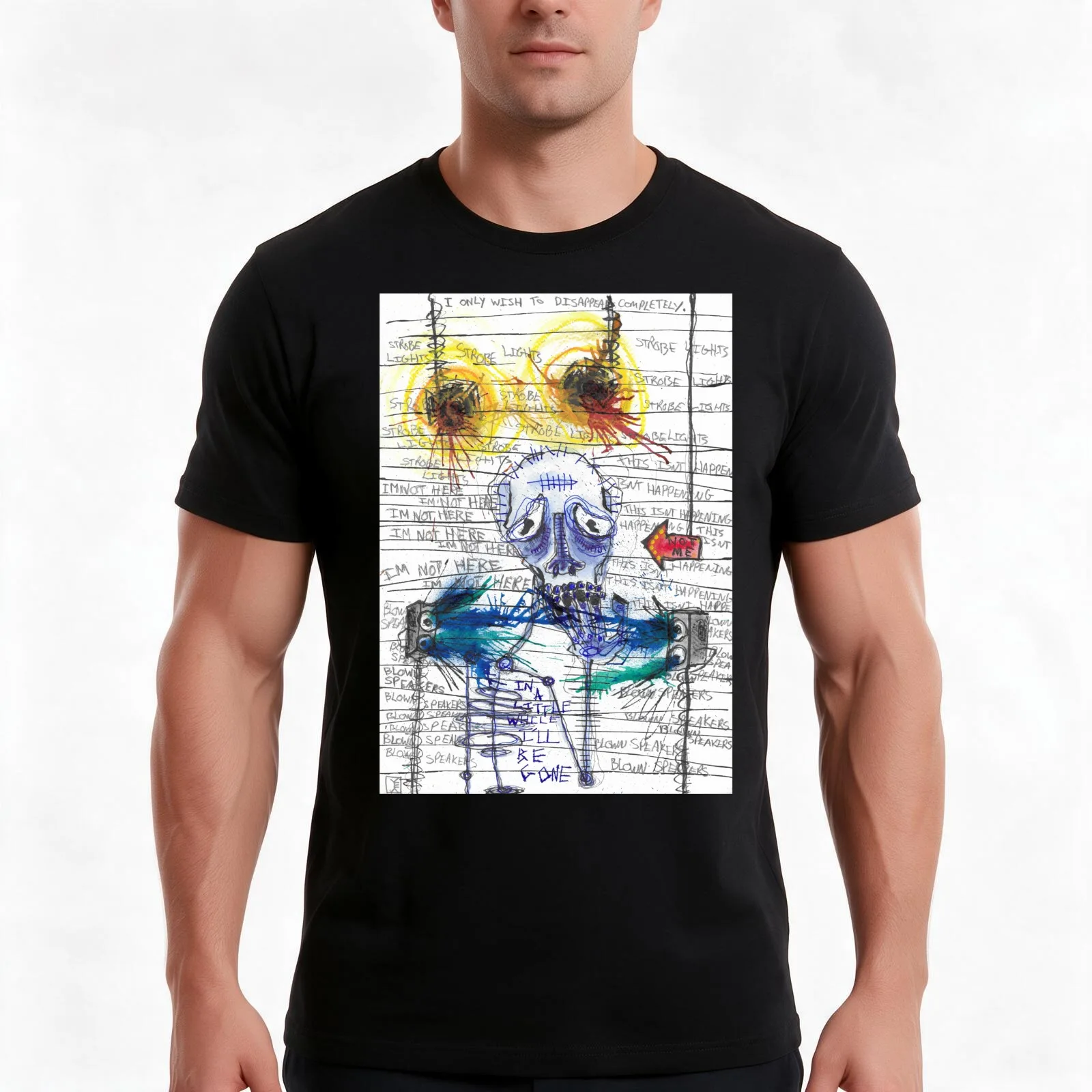 How to disappear completely T-Shirt Summer Casual Cotton Tee Oversized Streetwear Tops Vintage Graphic Print 100% Cotton