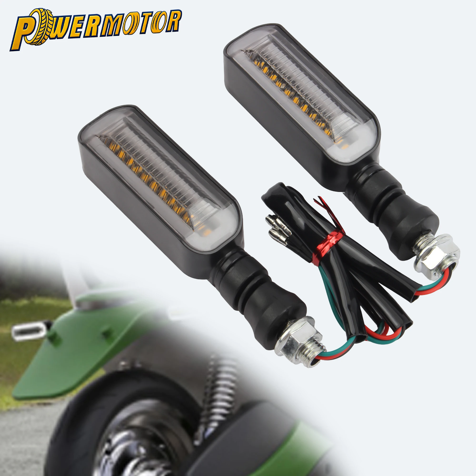 

10mm Motorcycle LED Turn Signal Lights For Yamaha Honda Motorbike Blinker Flowing Water Indicators Light Universal Accessories