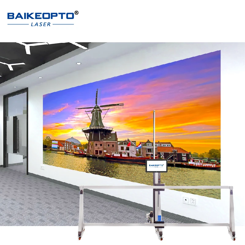 طابعة حائط وأرضية متعددة المواد نافثة للحبر ثلاثية الأبعاد من AI Smart للخرسانة والطوب والمعادن والأسطح الخشبية #1