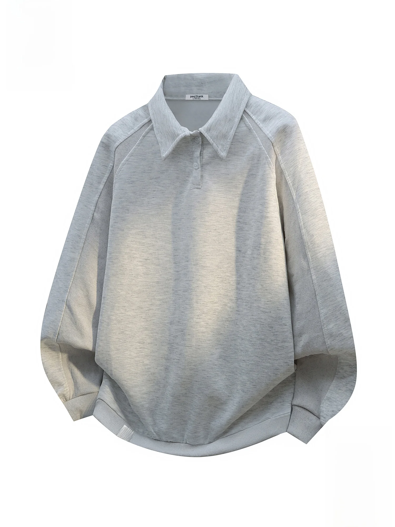 

PaulFrank Leisure Collared Long Sve Sweatirt Men's Spring Trendy Loose Base irt Comfortable Polyester Cotton Blend