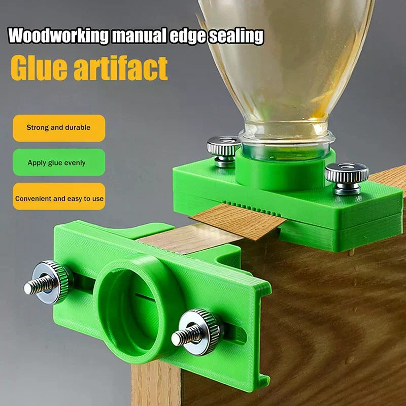 Width Adjustable Adhesive Spreader for Precision Woodworking Banding Tasks