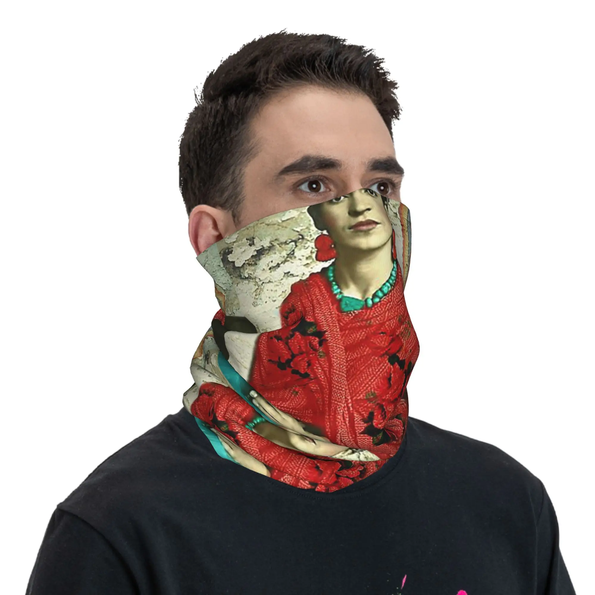 Nostra Signora di Fatima Bandana Ghetta per il collo Sciarpa avvolgente stampata Passamontagna multifunzione unisex adulto