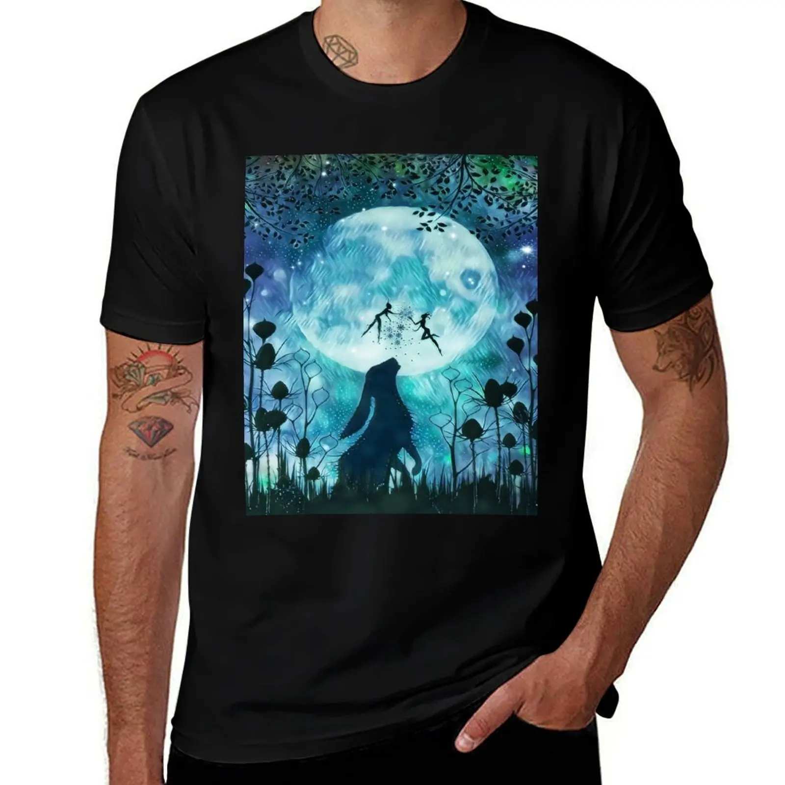 

moon gazing hare T-Shirt t shirt for man 100 percent cotton t shirts for man cotton t shirts for man pack white T-shirt