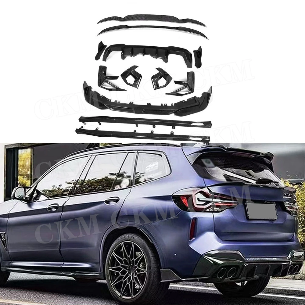 

Front Bumper Lip Air Vent Trims Side Skirts Rear Diffuser Rear Spoiler Accessories for BMW X3M F97 2022+ S Style Body Kits