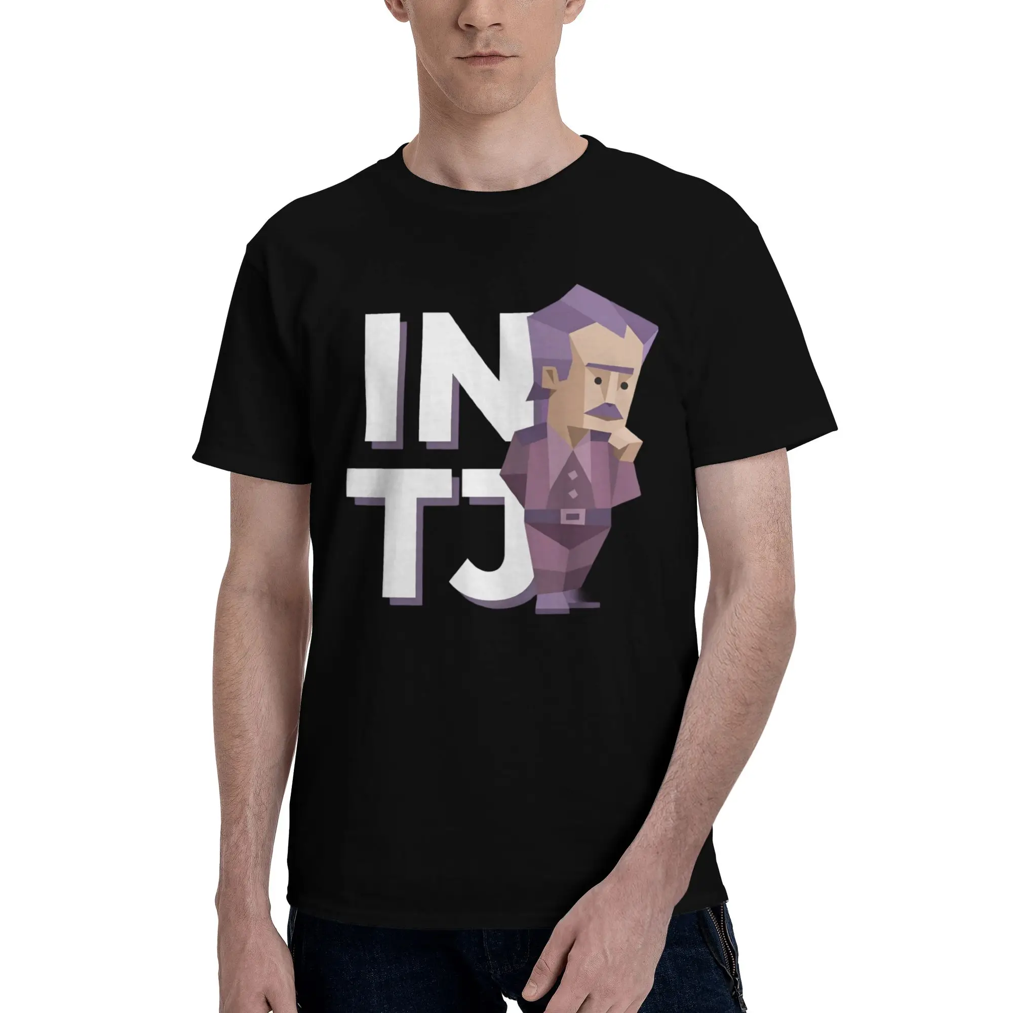 Men Women Graphic Printing INTJ mbti myers-briggs peronality T Shirt Tee 100% Cotton MBTI 16 Personalities  T-shirts Clothes