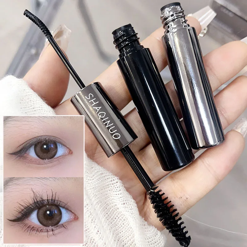 Mascara imperméable à l'eau pour allonger les cils, produit à double tête, bouclé, base, crème, extensions, maquillage, noir, marron