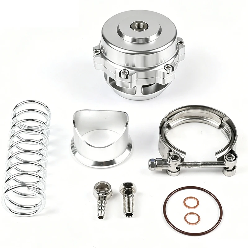 Super Sale Car Modification Turbine Pressure Relief Valve Exhaust Valve 50mm Bov Turbine Vent Valve Silvery