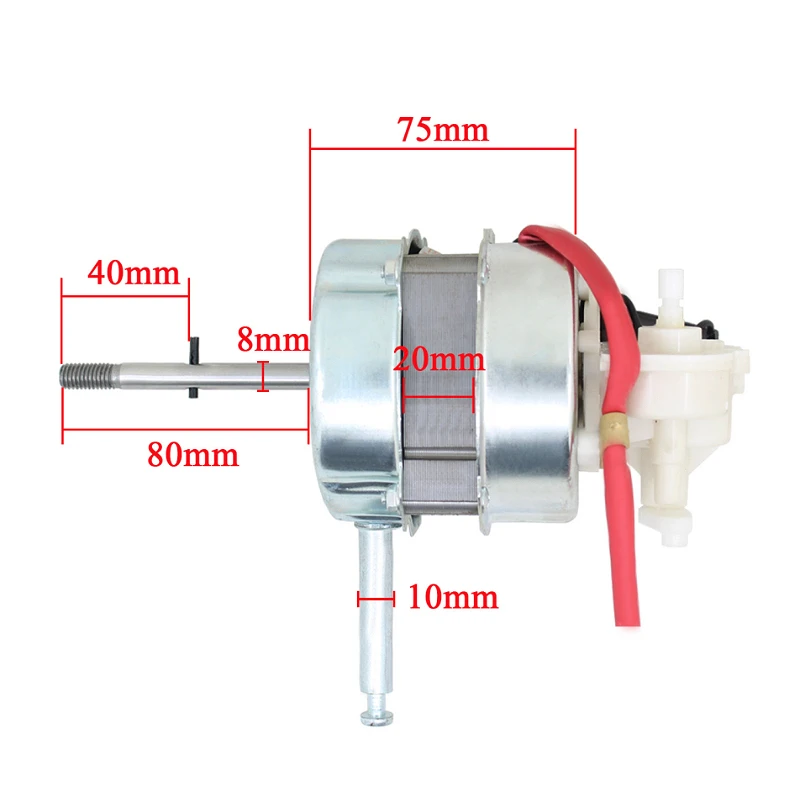220 V 60 W elektrischer Bodenventilatormotor für Bodenventilatoren, Tischventilatoren, Ersatz-Kupferdraht, Doppelkugellager, 50 Hz