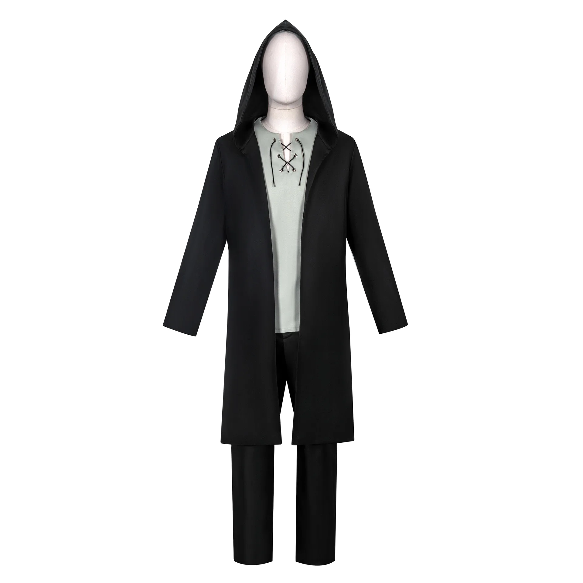 Eren Jaeger Cosplay Kostüm-Set Oberteil Hose Mantel AOT Anime Kostüm Halloween Karneval Comic-Con Party Kostüm Geschenk