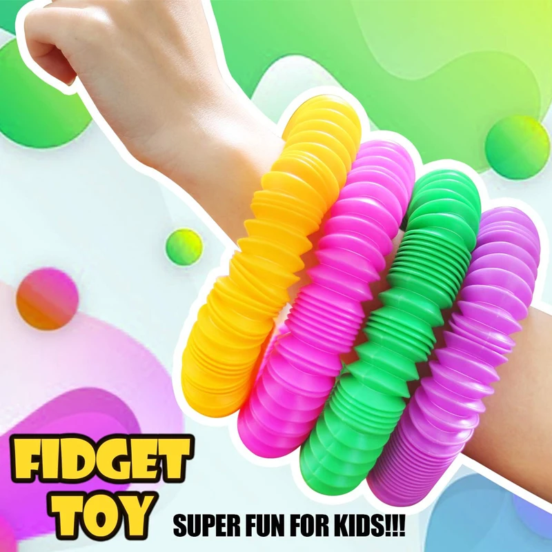 Unique XL Pop Tubes Sensory Toys ADHD Autism Fidget Tubos Flexibles Juguetes Regalos Cumpleaños Niños Para Invitados