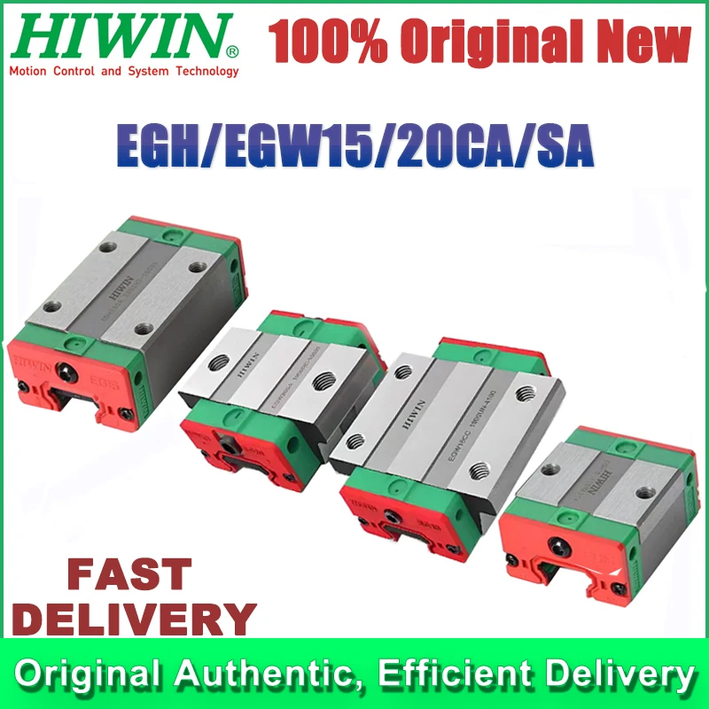 Original HIWIN Block EGH15CA EGH20CA EGH15SA EGH20SA EGW15CA EGW20CA EGW15SA EGW20SA Guide Slider Linear Guideway Slider