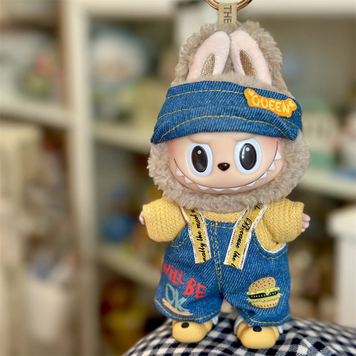 

For Labubu Dolls Clothing First and Second Generation Craftsman Workwear Cute Bees Soft and Fashionable Fabric Summer Style