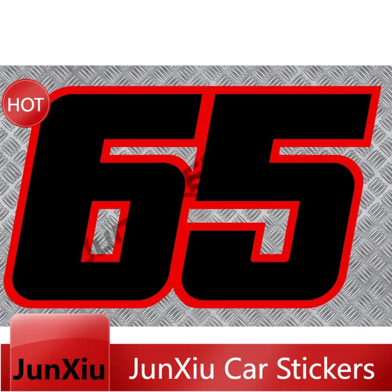 MOTO Numero # 65 Rea Superbike Creative Vinyl Decal Waterproof Car Sticker For Bumper Window Auto Decoration