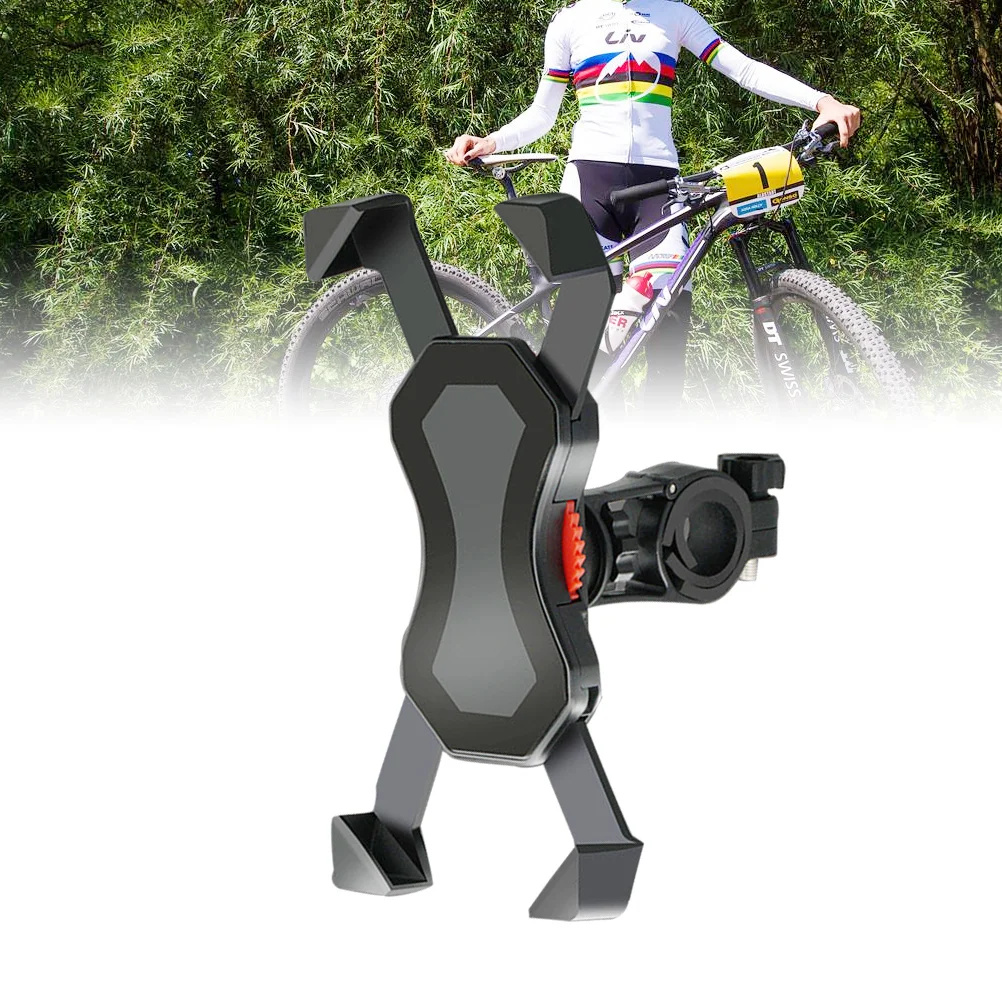 Adjustable Phone Holder Electric Motorcycle Mountain Bike Mobile Phone Bracket Stand (Black) bicy phone holder