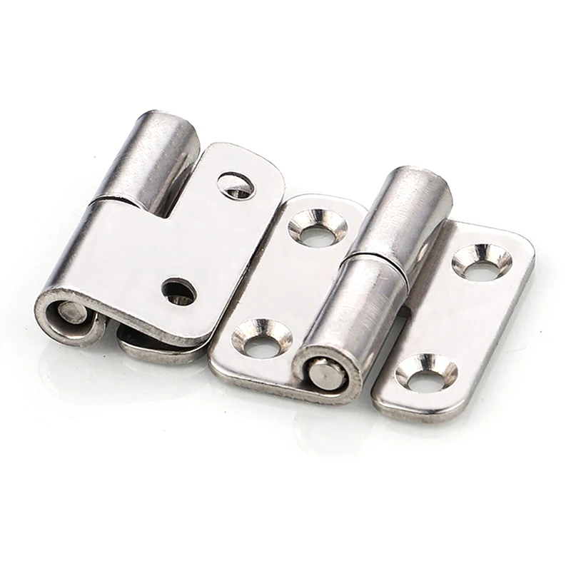 1pc 1.5 Inch Stainless Steel Flag Shape Detachable Hinge for Aluminum Doors Bathroom Door Bathroom Removable Hinge