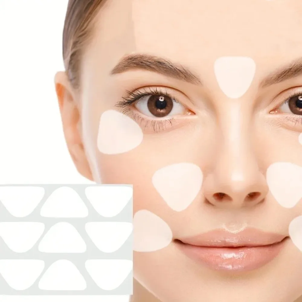 36/90PCS Invisible Nasolabial Fold Patches PE Material Forehead & Smile Patterns Transparent Skin-friendly Anti-Wrinkle Stickers