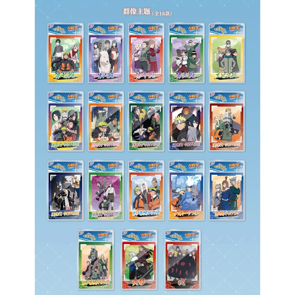 Nuove carte da collezione originali Eaki Naruto Battaglia al sangue caldo Ruoli anime Timbro Tema speciale Design Carte di personaggi Giocattoli Regali