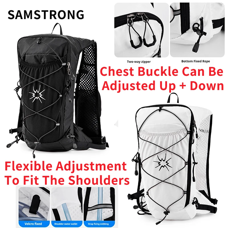 

SOMSTRONG Cycling Bag Detachable Adjustable Chest Mesh Breathable Heat Dissipation With High Brightness Reflective Strip Externa