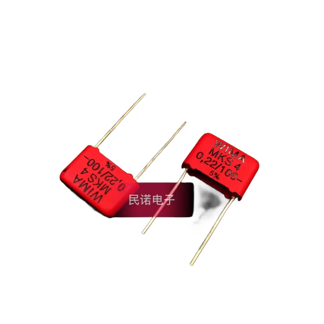 10PCS/German Weimar Capacitor MKS 4 100V 0.22UF 224 220NF Foot Distance 10mm
