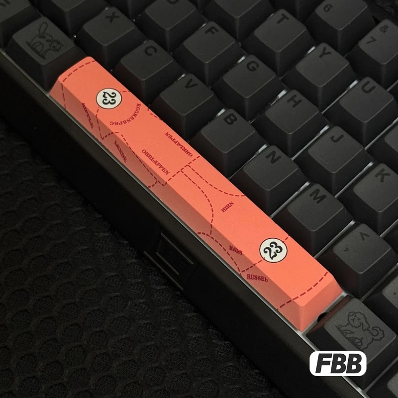 Pink Pig Themed Keycaps Custom Space Key DIY 6.25U&7U Thermal Sublimation Artisan Keycap Mechanical Keyboard Game Accessories