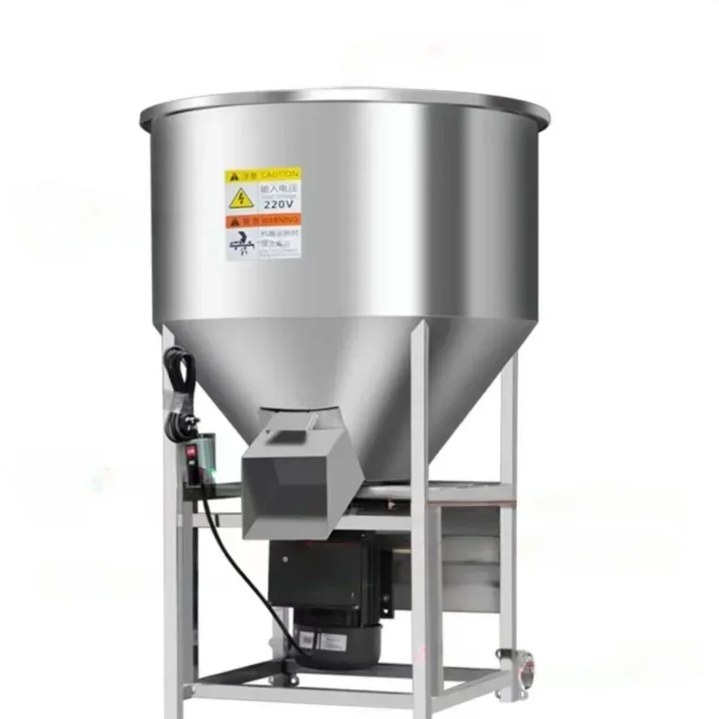 Stainless steel feed mixer, plastic particle mixing, medicine seed coating, small househo breeding farm