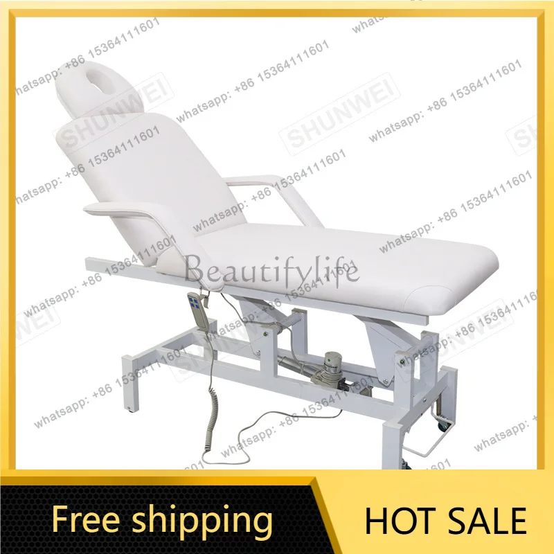 Factory Direct Sales Beauty Bed Electric Lifting Beauty Salon Massage Chair Movable
