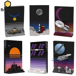 Bricklink Ideas Star Movie Series Tales of the Space Age 21340 Apollo Ascension Tranquility Base Sets Building Blocks Toys Gift
