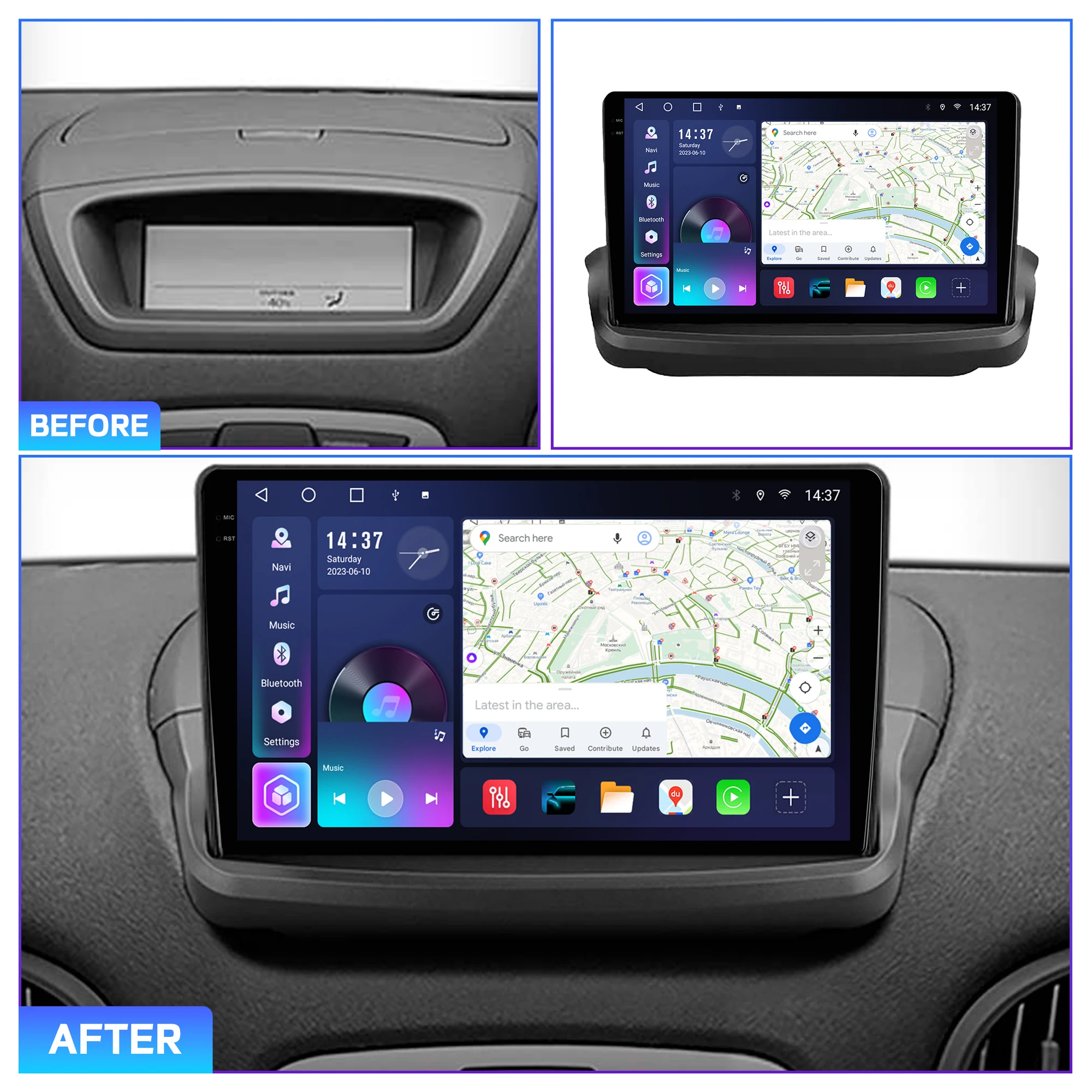 Penhui Android Car DVD Player 2 Din for Hyundai Rohens Coupe Genesis Coupe 2009-2012 Multimedia Screen with DSP, Bluetooth,Audio