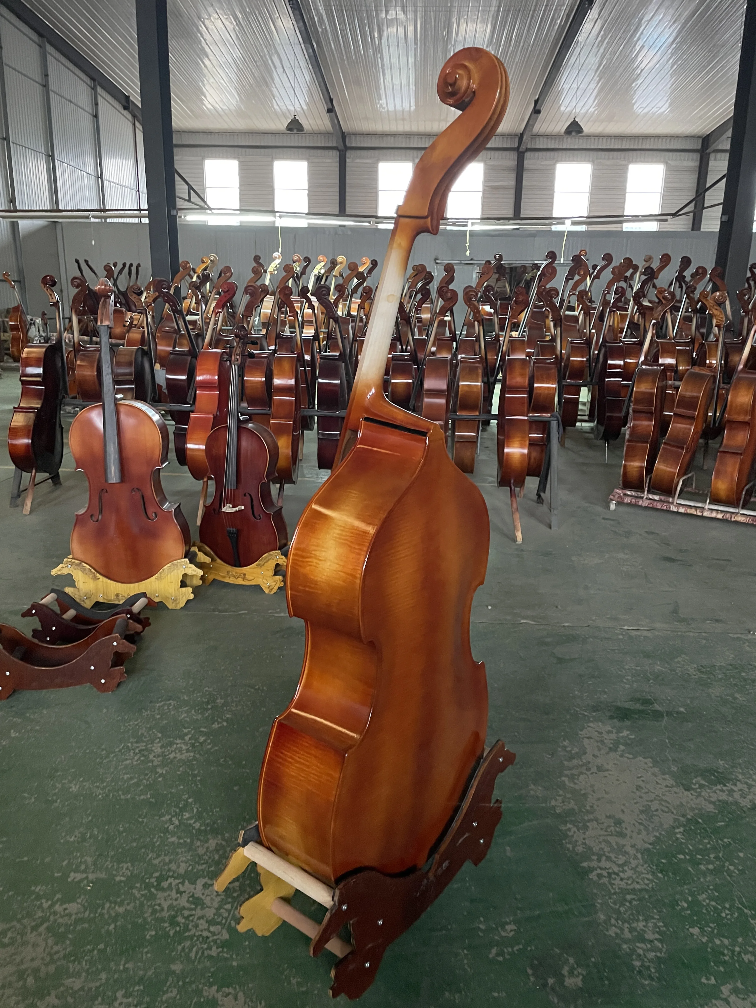 Double Bass Double Bass Plywood, 3/4 upright Bass, 100% Manual Bass, Poweiful Sound, All Accessories