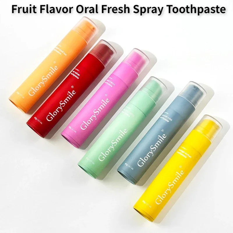 Fruit Flavor Oral Fresh Spray Toothpaste Mouth Freshener Odor Treatment Mousse Cleaning Whitening Dental Care Remove Bad Breath