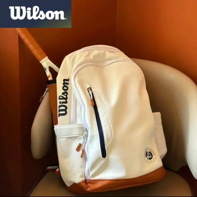wilson-roland-garros-bolsa-de-tenis-para-terrenos-de-arcilla-mochila-max-para-2-raquetas-con-compartimentos-edicion-conmemorativa-del-viaje-al-abierto-frances