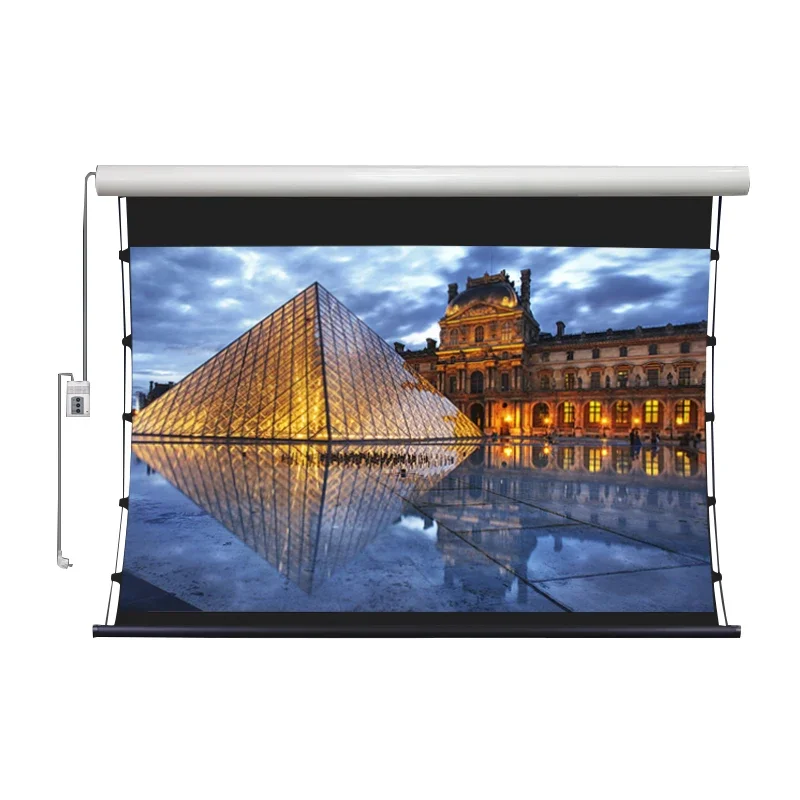 

Wupro CBSP PET Crystal 120inch Electric Drop Down Projection Screen CLR ALR UST Electric Projector Screen