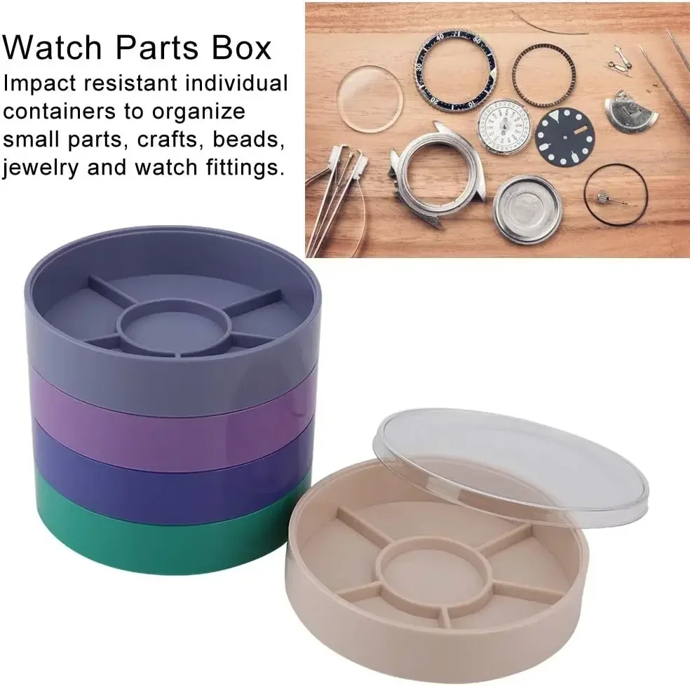 Watch Parts Storage Box 5 Layer Watch Repair Tool Storage Box Color Parts Box  Watch Tools for Screw Component Movement