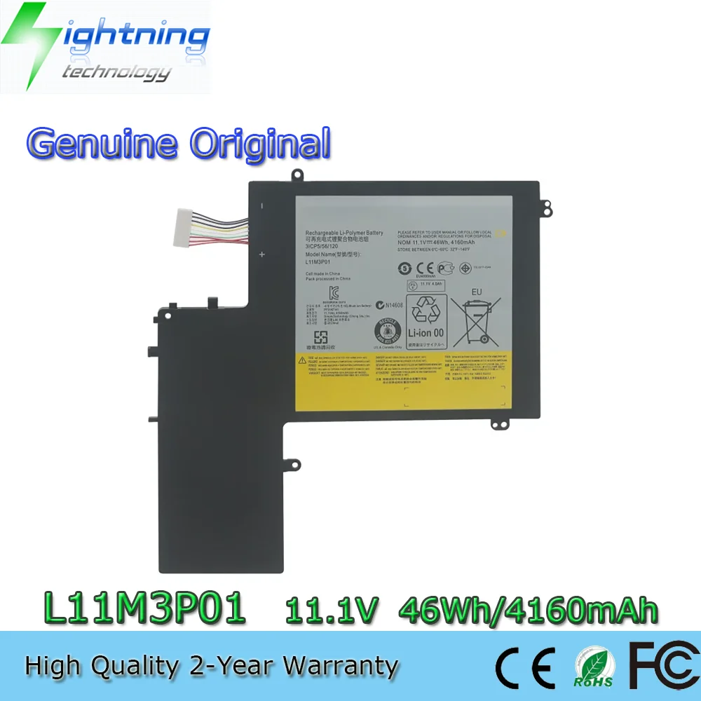Batería original para portátil L11M3P01 para la serie Lenovo ideapad U310 Ultrabook