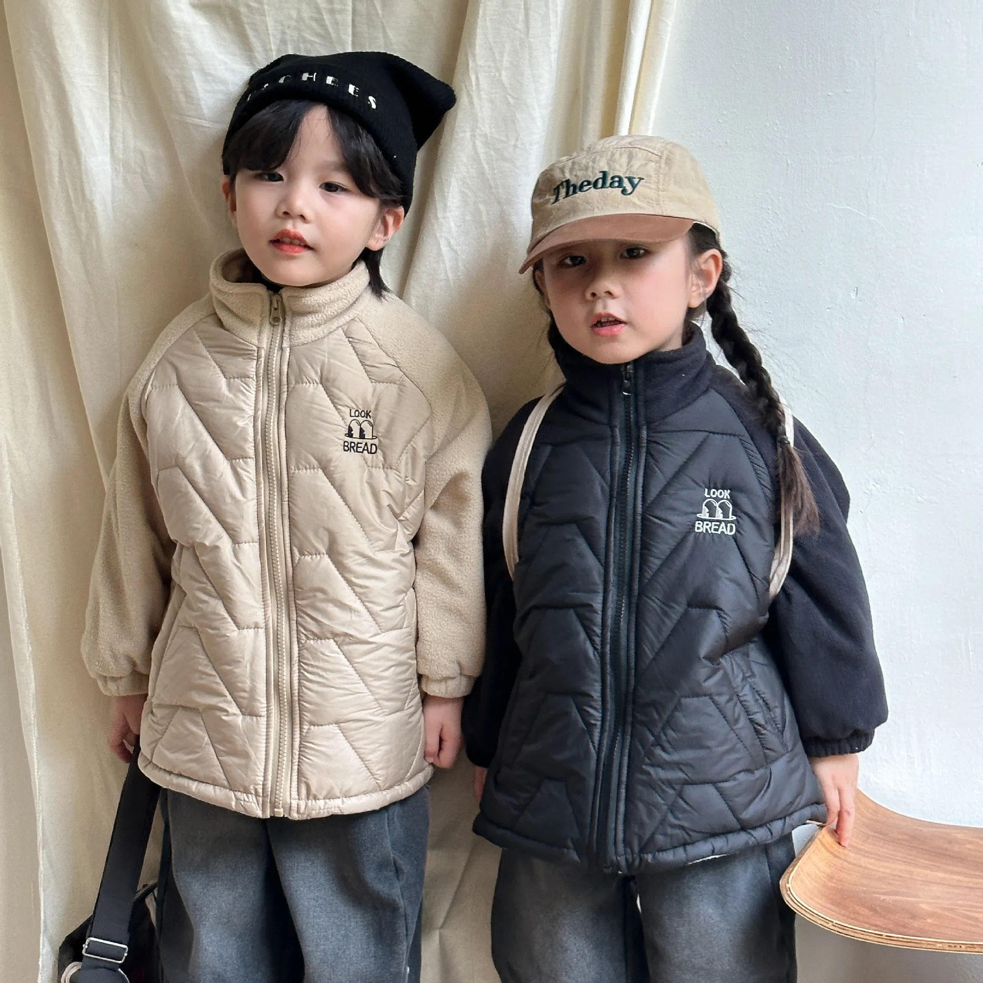 Children's Cotton Jacket with Thick Velvet for Girls Winter Warm Cotton Jacket for Boys 2024 New Winter Clothing for Babies