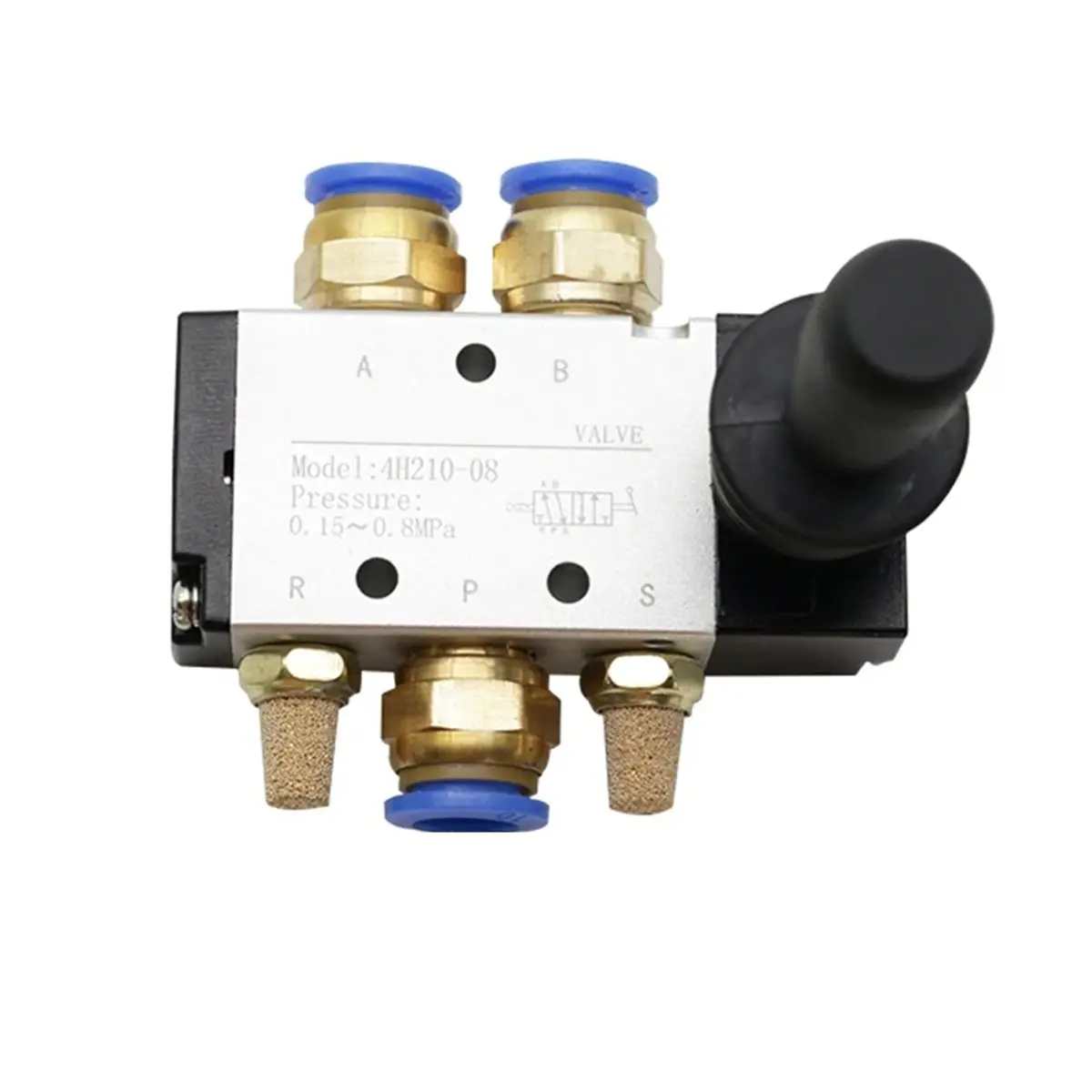 2026 New Tool 4H210-08 5/2 Way Pneumatic Air Hand Lever Operated Valve Manual Control 2 Position 3 5Port Push-Pull 3H210-08