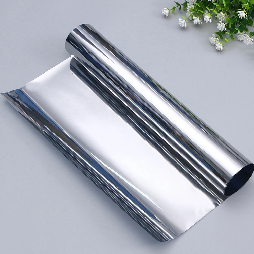 

1 Roll Heat Insulation Window Film One Way Privacy Protection Reflective Glass Tinting Film for Bathroom Office Sun Blocking