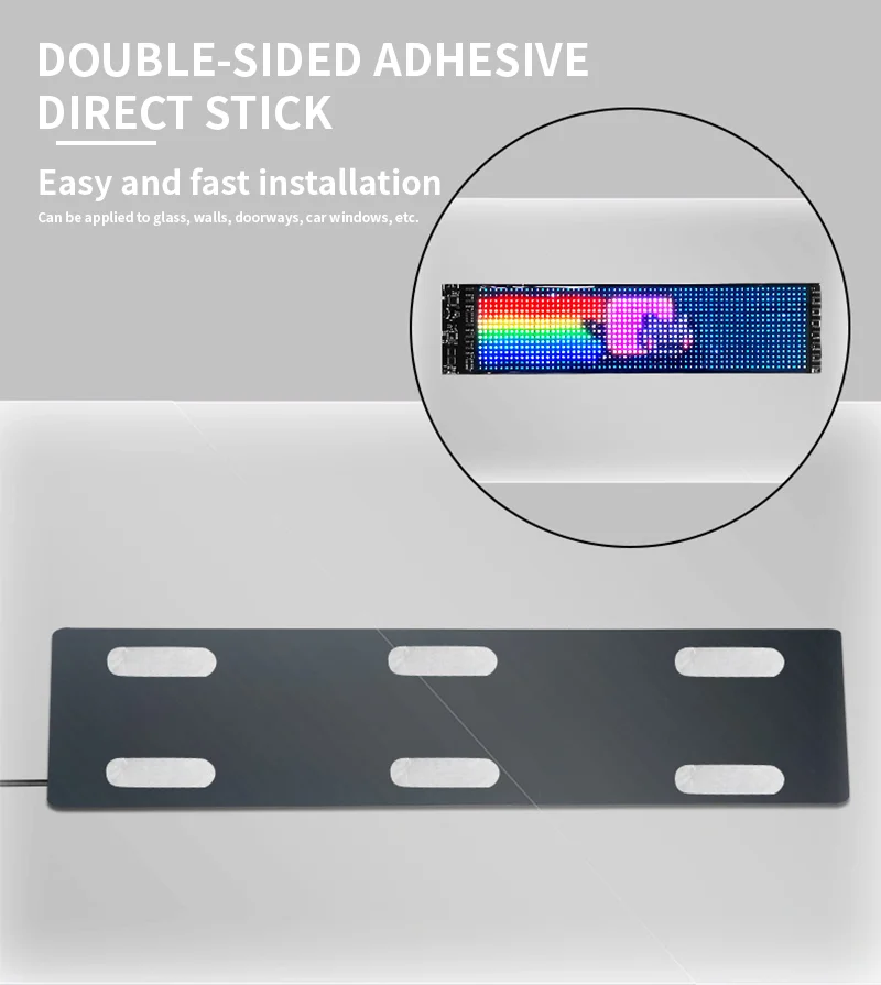 Halloween RGB Programmable Flexible LED Matrix Panel Bar Holiday Advertising Scroll Animated Text Display