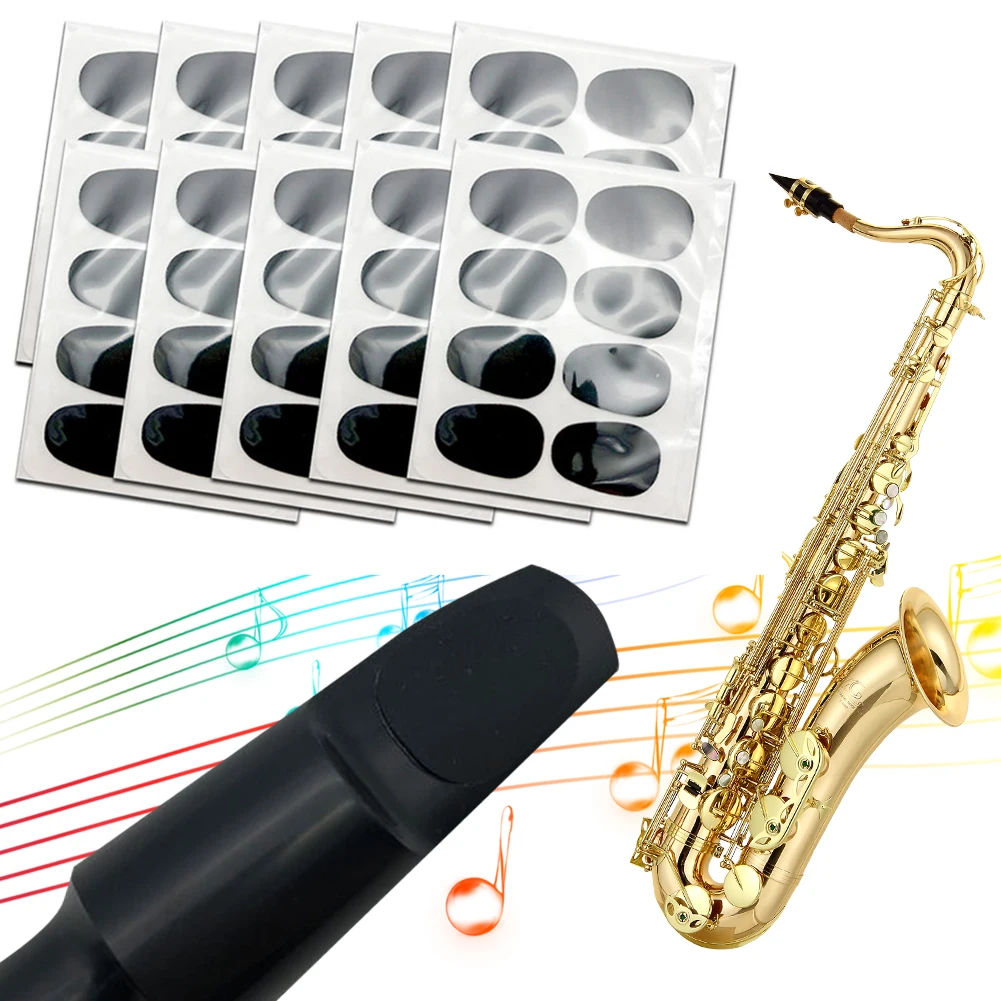 80pcs Silicone Treble/Alto/Tenor Sax Clarinet Mouthpiece Patches Clarinet Pads Clarinet Tooth Pad Musical Instrument Accessories