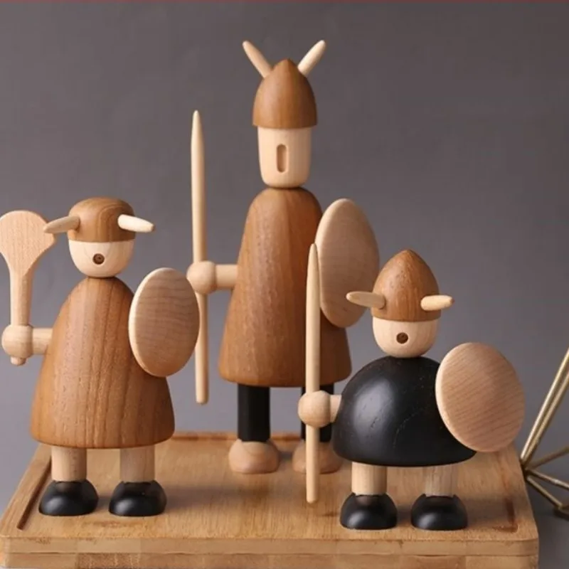 2025 Creative Nordic Wooden People Shaped Decorative Ornaments Modern Home Bedrooms Multi functional Decoration for Gifts LH410