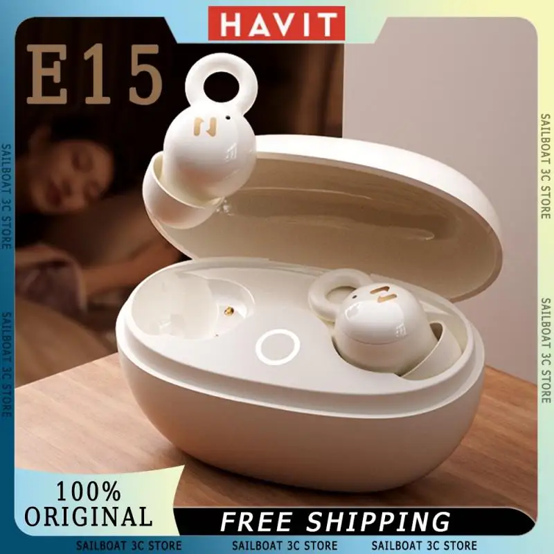 

Havit E15 Sleep Bluetooth Earphone Stereo Sound Physical Noise Reduction Compact Comfortable In Ear Headset Custom Dream Earbuds