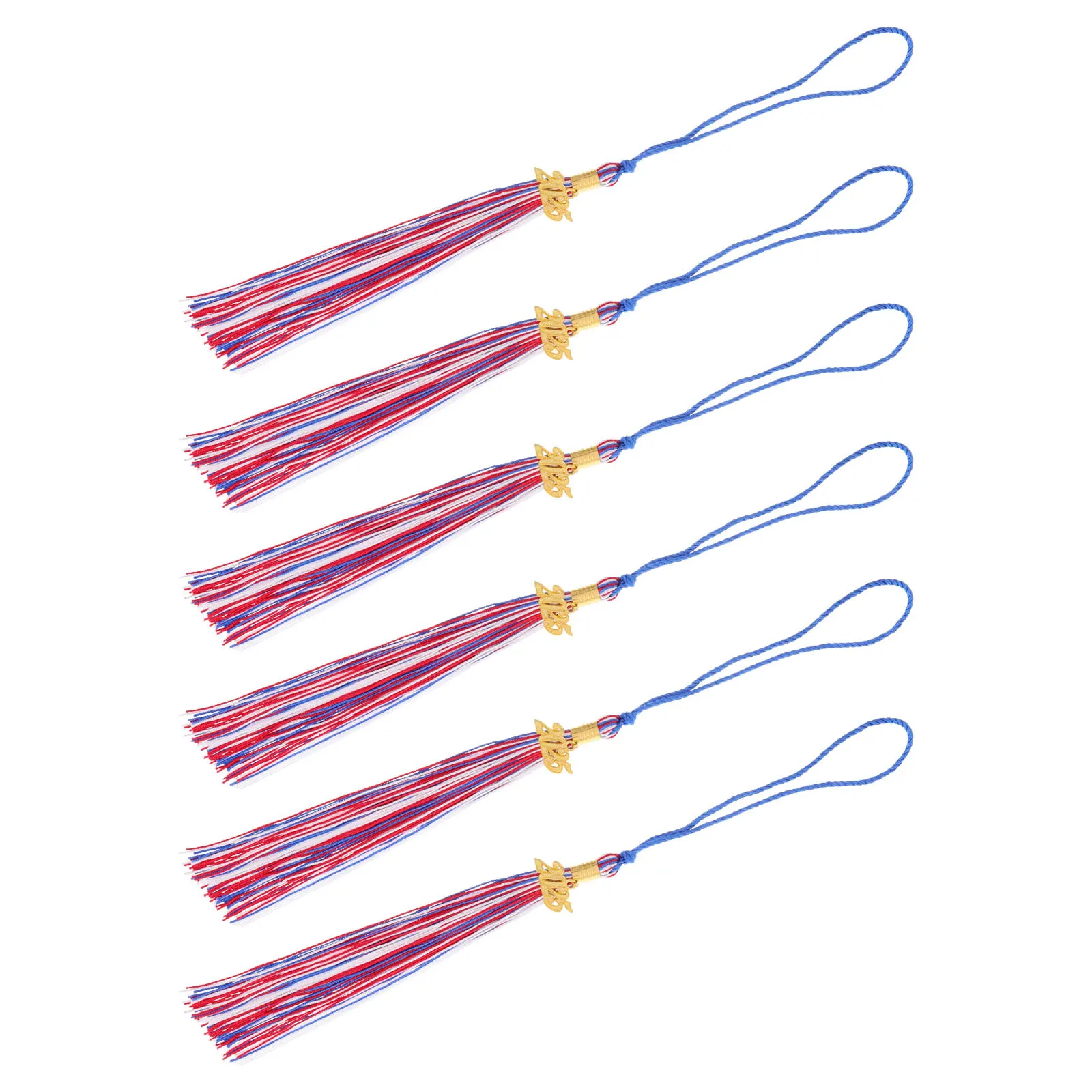 

6 pcs 2025 Graduation Tassel For Bachelor Cap Decoration Durable Graduation Season Accessories Memorial Tassel Charm Grad Cap
