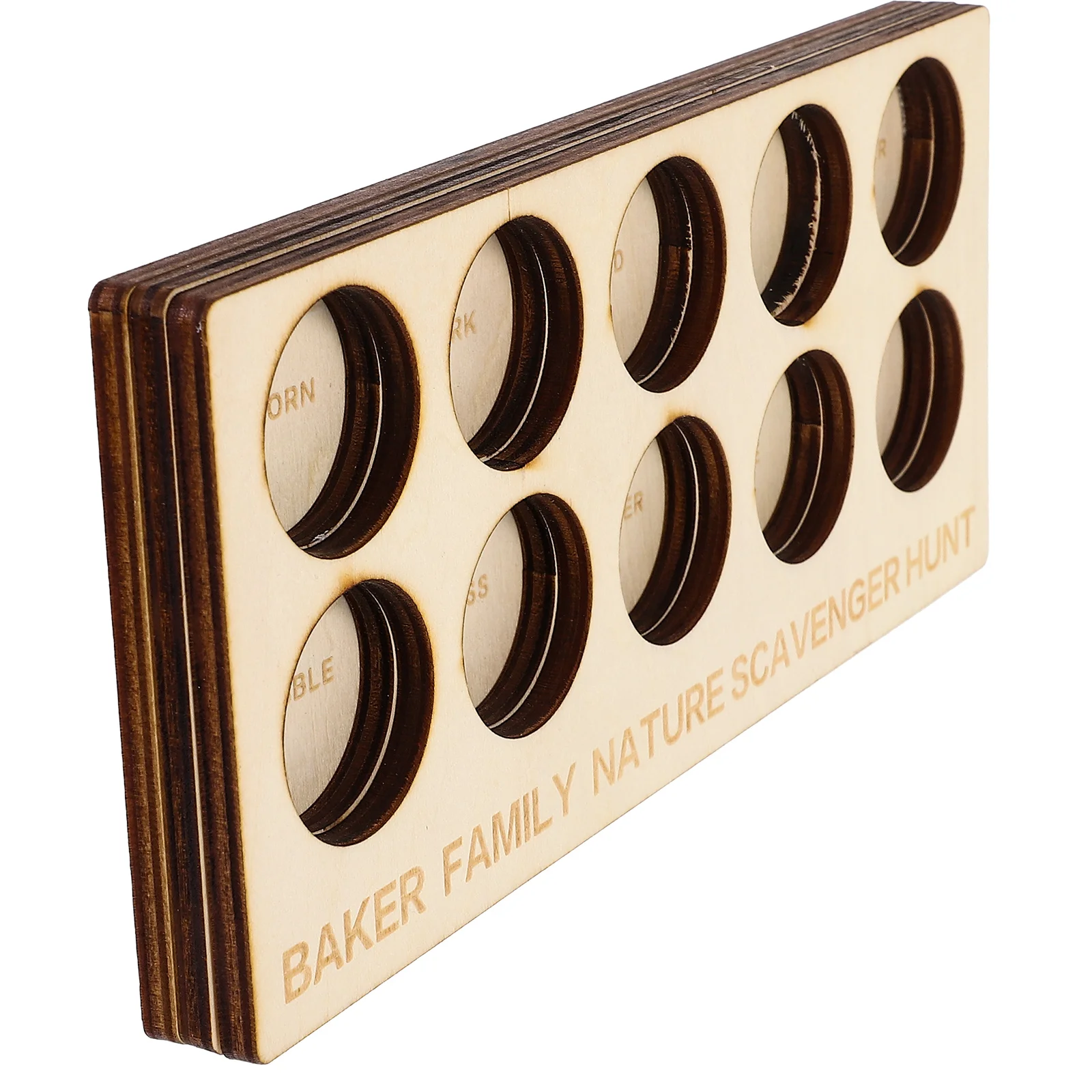 

Explore Game Board Hunting Plant Kids Scavenger Outdoor Exploration Camping Games Wood Cards