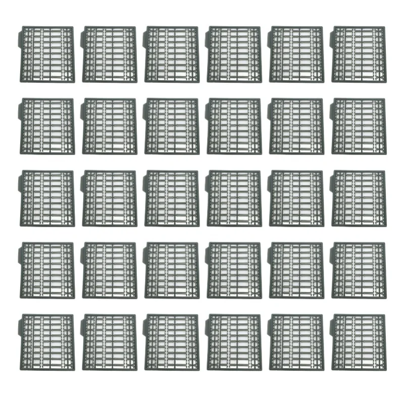 

30Pcs Bait Stoppers Plastic Grid Type Strong Fish Hair Stopper For Carp Boat Lake River