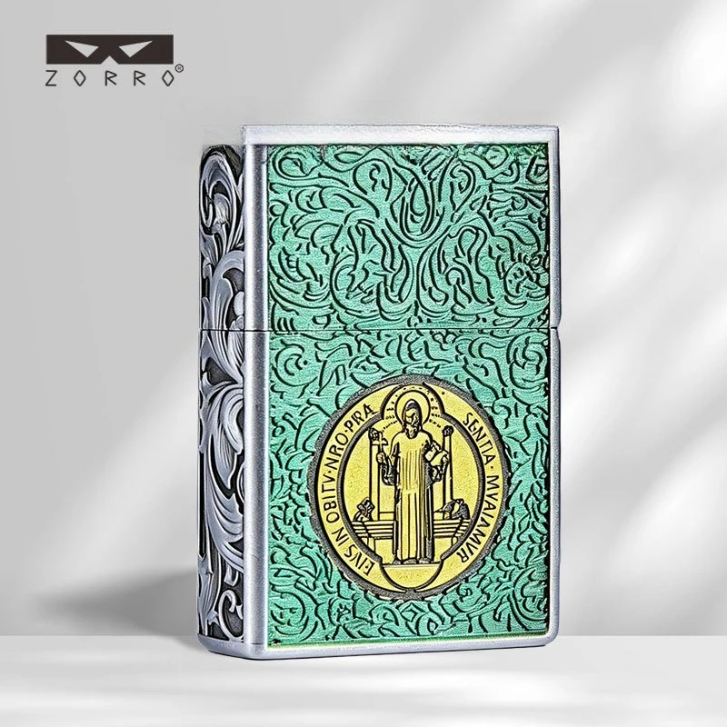 Nouveau briquet à kérosène coupe-vent ZORRO Constantine Armor, cadeau créatif pour homme pour les fêtes